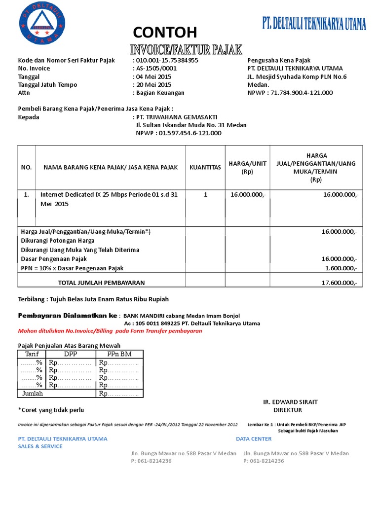 Contoh Invoice