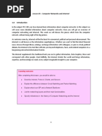 Lesson 01 Computer Networks and Internet: Learning Outcome