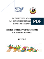 SK Kampong Padang English Immersion Programme Report 2017