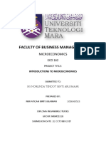 Faculty of Business Management: Microeconomics