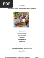 Download Rendahnya Disiplin Mempengaruhi Mutu Pendidikan by Wicaksono Argo Satrio SN36405381 doc pdf