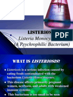 Listeria Monocytogenes (A Psychrophilic Bacterium) : Listeriosis