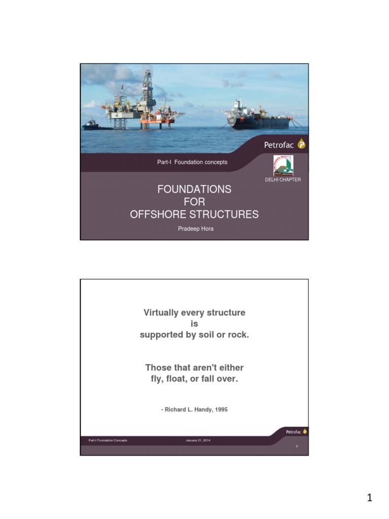 Offshore Structure Foundation Concepts | PDF | Offshore Drilling | Deep ...