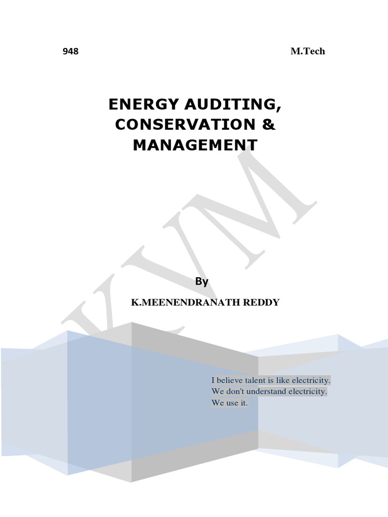 Energy Auditing and Management Overview | PDF | Energy Management | Audit