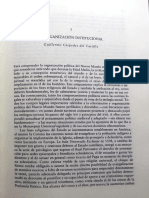 G. Céspedes Del Castillo, La Organización Institucional