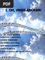 001 - Oh, Vinde Adorar