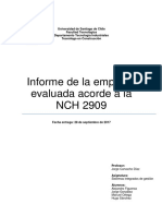 Informe NCH 2909