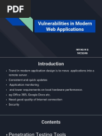 Vulnerabilities in Modern Web Applications