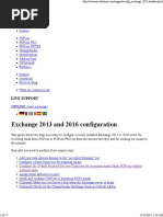 Exchange 2013 and 2016 Configuration