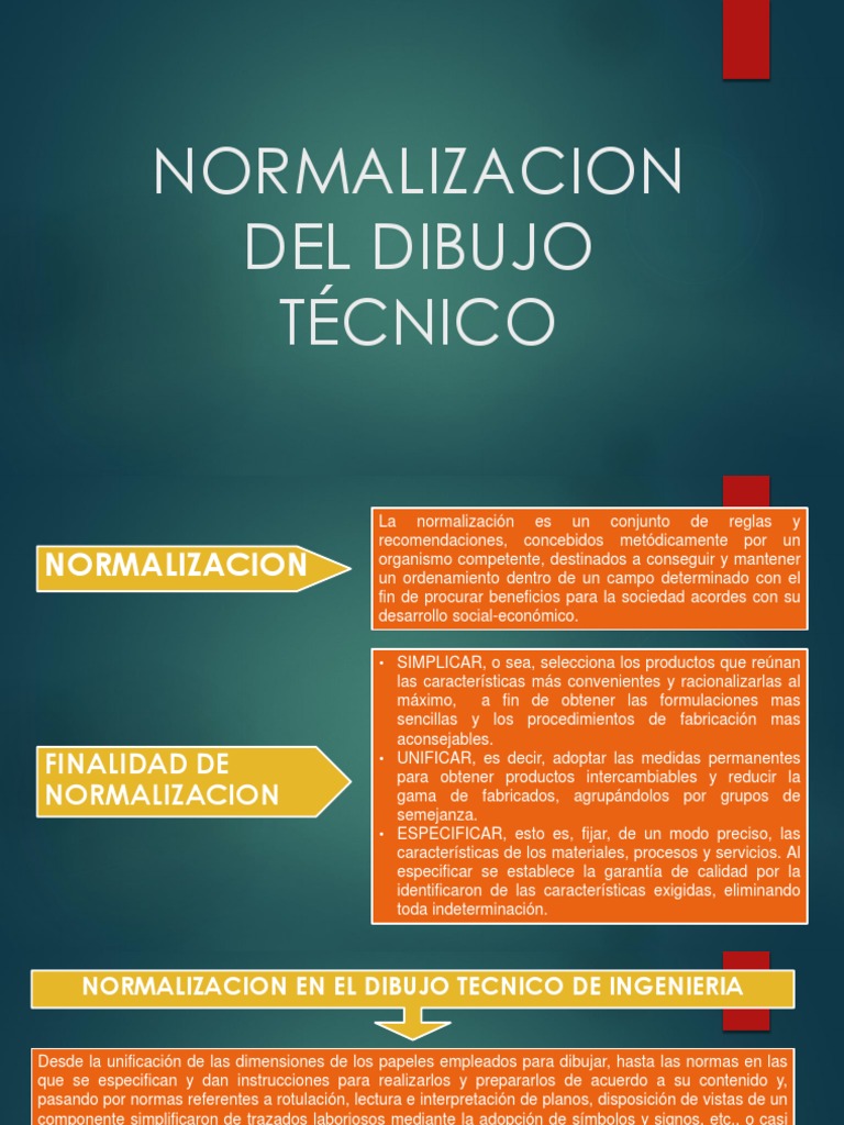 Normalizacion Del Dibujo Técnico, PDF, Dibujo técnico