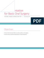 Instrumentation For Basic Oral Surgery: Fatema Ahmed Ahmed Mat Ter - 201202135