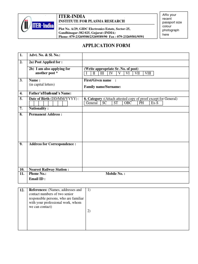 ITER-India Application Form | PDF | Academic Degree | Vocational Education