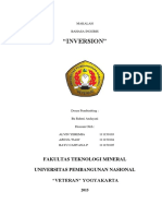 "Inversion": Fakultas Teknologi Mineral Universitas Pembangunan Nasional "Veteran" Yogyakarta