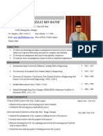 Muhammad Izzat Bin Hanif: Personal Detail