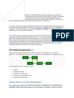 The Traditional Approach: Project Management Notes