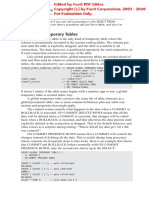 Global Temporary Tables: Chapter 1: Creating