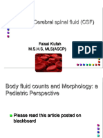 Lab4: Cerebral Spinal Fluid (CSF) : Faisal Klufah M.S.H.S, MLS (ASCP)