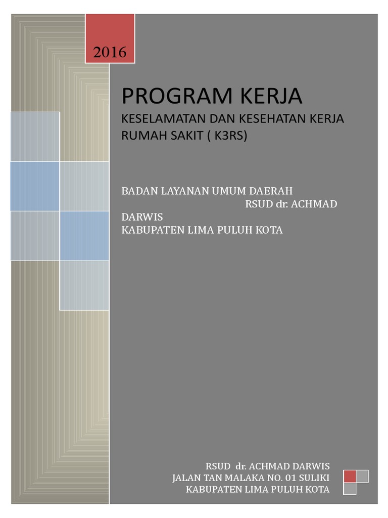 Program Kerja K3 | PDF | Sains & Matematika