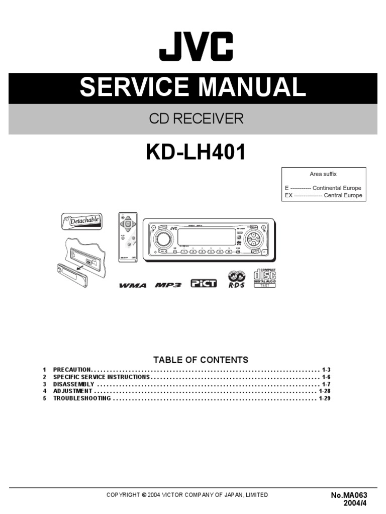 KD LH401 | PDF | Decibel | Frequency Modulation