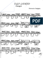 El Fuego Lento - Virtuoso Tango by Horacio Salgan Arranged by Jorge Cardoso For Solo Guitar PDF