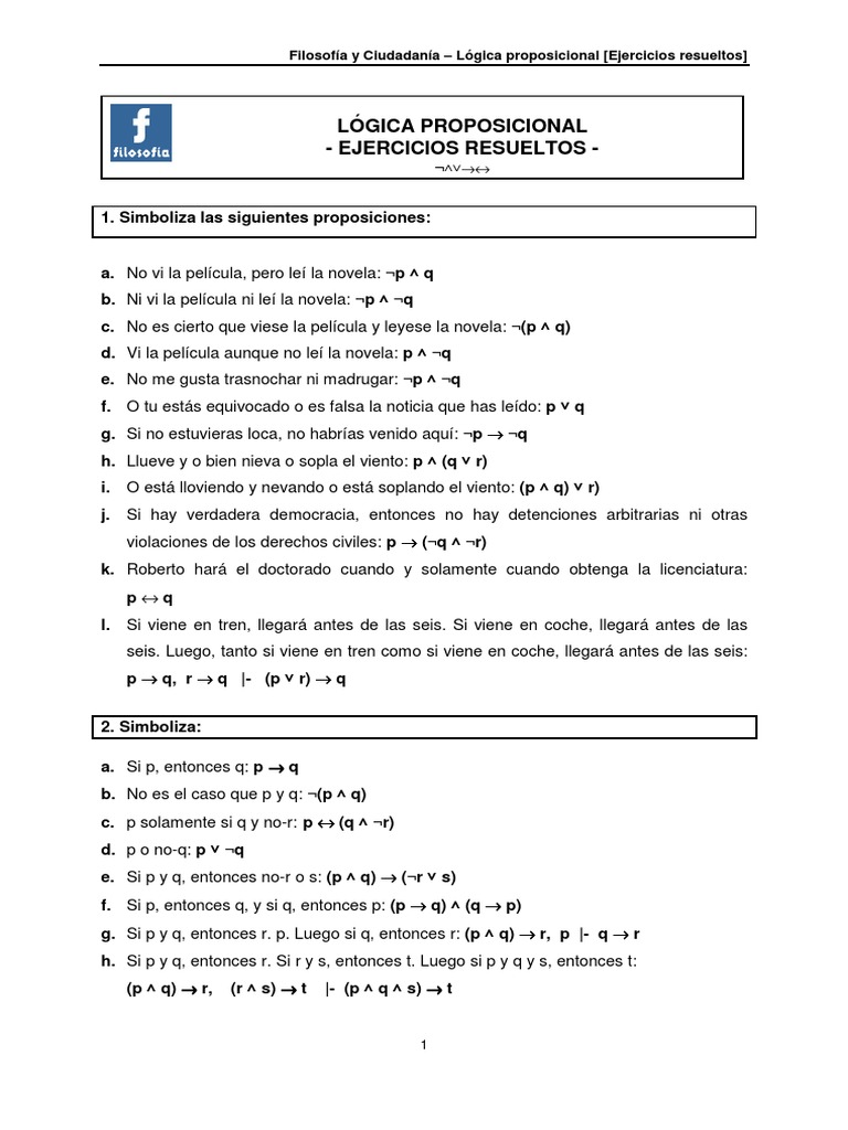 logicaproposicionalejerciciosresueltos.pdf