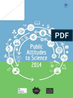 Public Attitudes to Science 2014 Survey Finds High Enthusiasm
