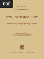 Jaap Kunst - Ethnomusicology | PDF | Interval (Music) | Cent (Music)