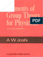 Joshi, A.W. Elements of Group Theory For Physici