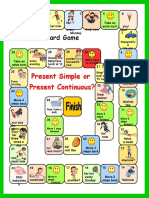 Board Game Present Simple or Continuous