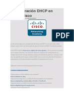 Configuración DHCP en Router Cisco