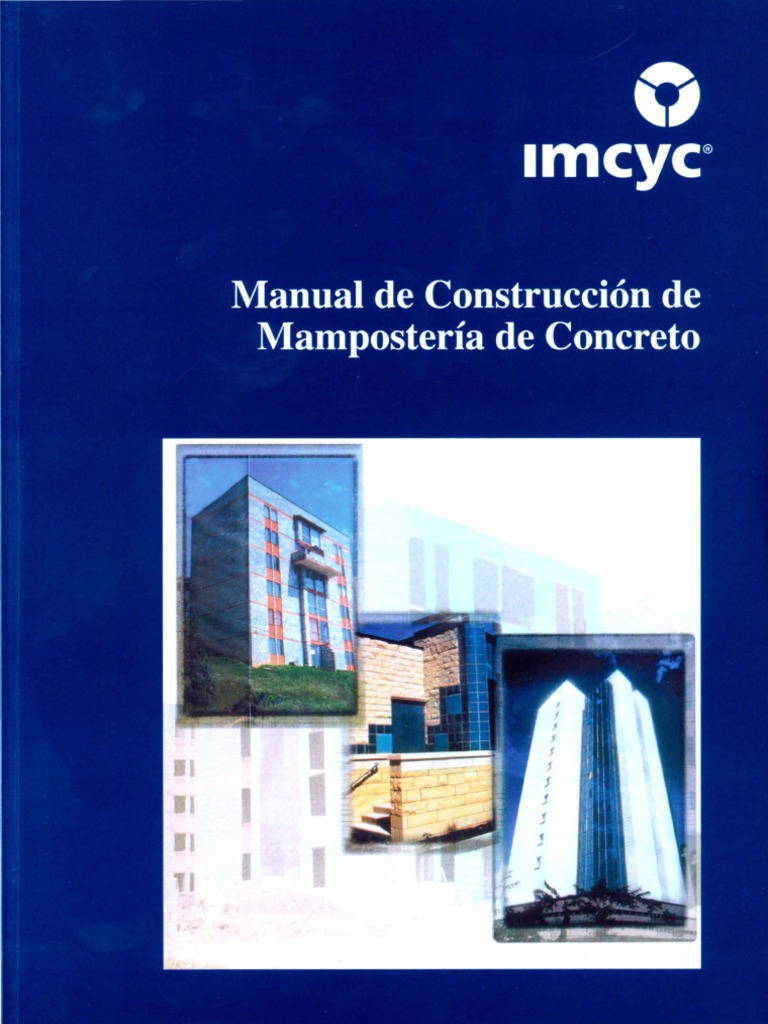 Manual de Construccion de Mamposteria de Concreto | PDF | Hormigón |  Ingeniero civil, image size:768x1024