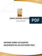 Informe técnico de la JCE