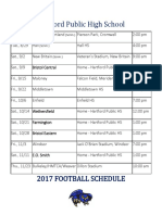 2017 Football Schedule