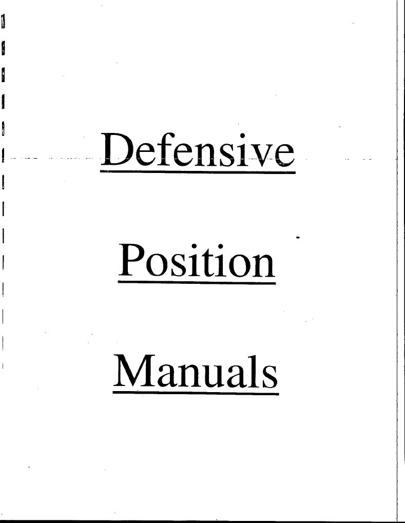Football Defensive Positioning Guide | PDF