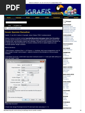 Cara Membuat Spanduk  Pada Corel Draw  X4  desain  spanduk  