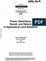 Power, Distortions, Revolt and Reform in Agricultural