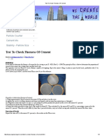 Test To Check Fineness of Cement PDF