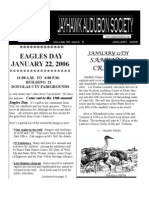 January 2006 Jayhawk Audubon Society Newsletter