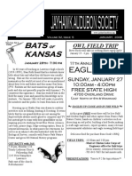 January 2008 Jayhawk Audubon Society Newsletter