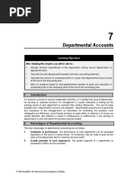 Departmental Accounts: Learning Objectives