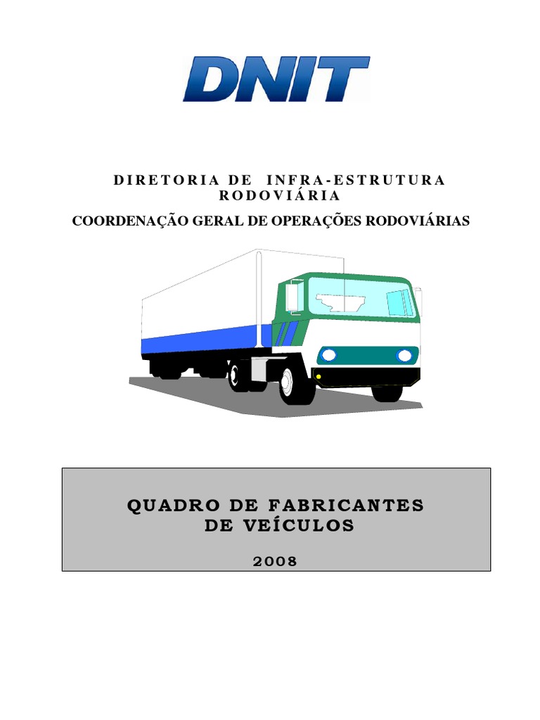 Apostila 7 - Tipologia Dos veículos-DNIT PDF | PDF | Tráfego ...