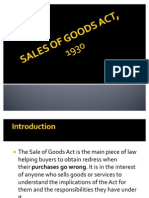 Sales of Goods Act, 1930