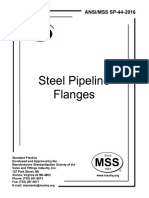 MSS SP-44-2016 Steel Pipeline Flanges