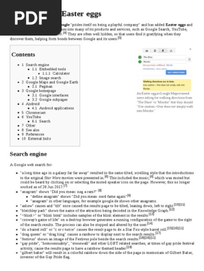 Google Easter Eggs