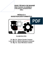 INVESTIGACIÓN FORMATIVA 2007