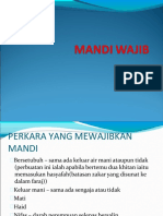 Mandi Wajib dan Sunatnya