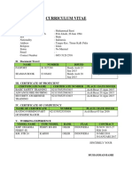 Curriculum Vita1