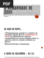 A Humanidade de Jesus