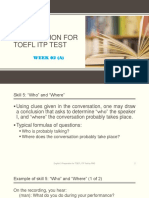 Preparation For Toefl Itp Test: WEEK 02 (A)