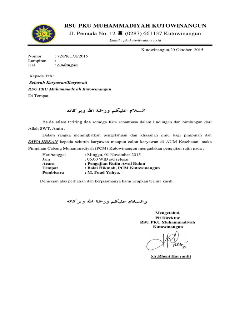 Undangan Pengajian Pcm Pdf